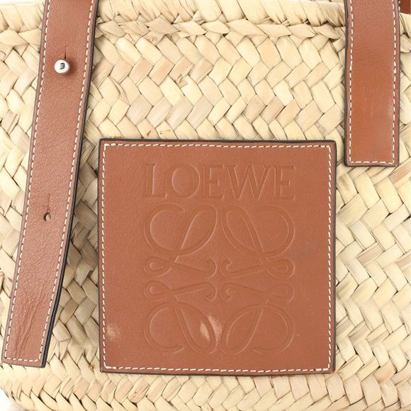 Loewe Basket Tote Raffia Small Brown - Picture 7 of 8